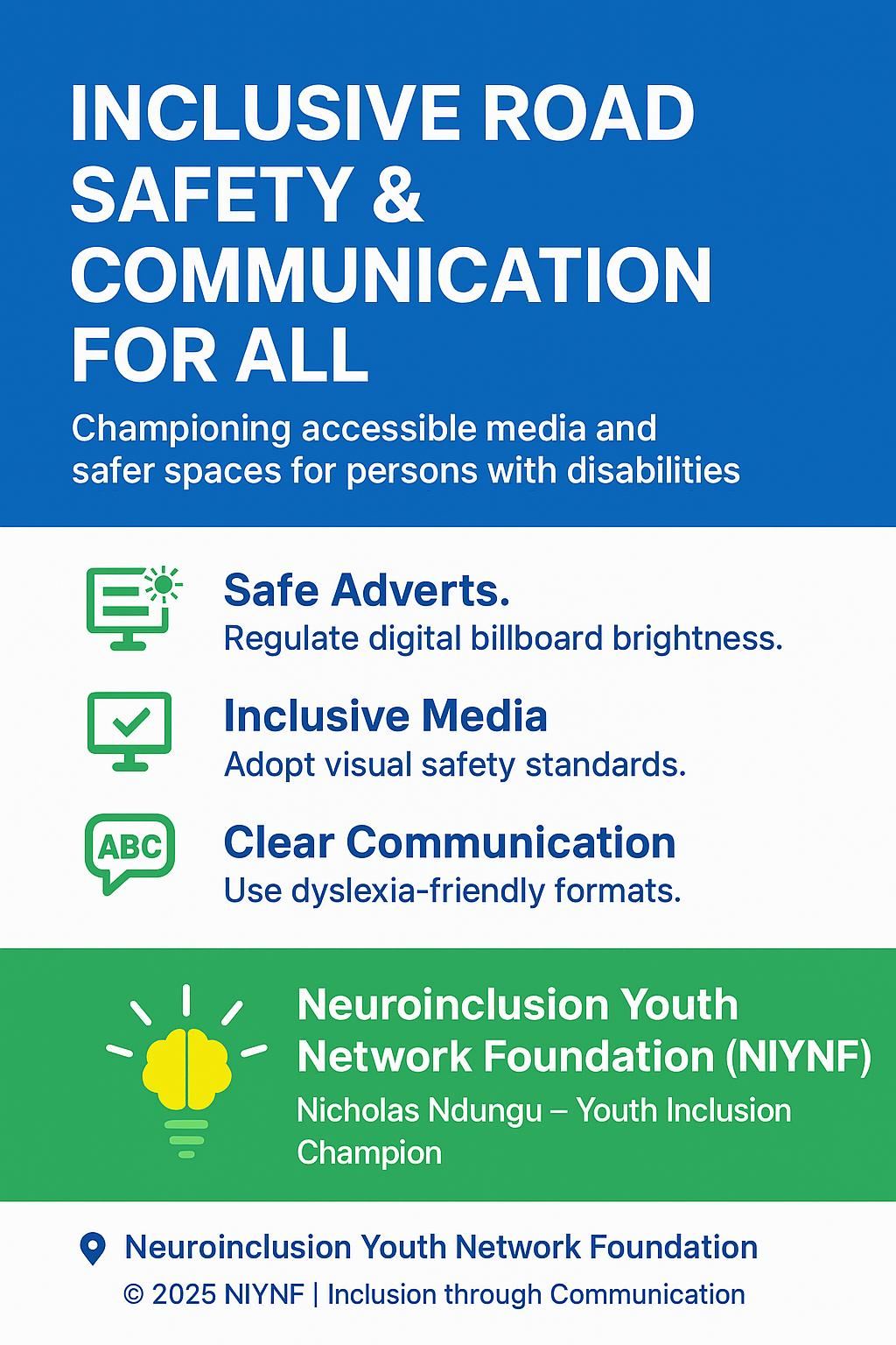 Inclusive Road Safety & Communication Policies for Persons with ...